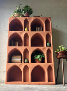 Amazing & Unique Faux Terra Cotta Cubby Shelf