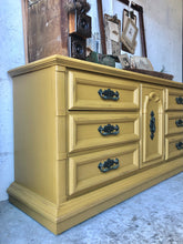 Load image into Gallery viewer, Beautiful Large Vintage Buffet, Dresser, or TV Stand