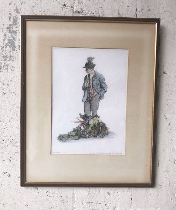 Paul Geissler Original Signed Framed Etching