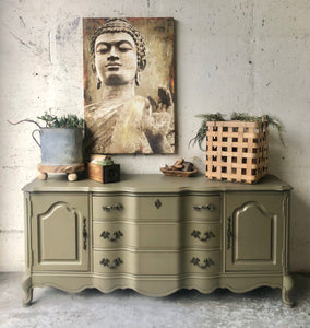 Pretty Olive Buffet or TV Stand