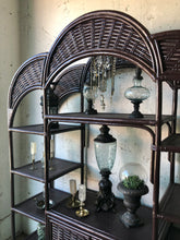 Load image into Gallery viewer, Large Vintage Rattan Shelf