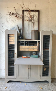 Unique Storage Cabinet Secretary Desk