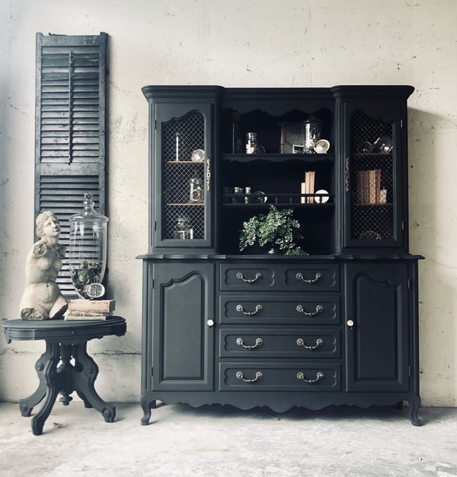 Stunning One Piece Vintage Hutch