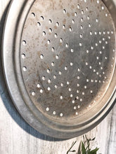 Load image into Gallery viewer, Rustic galvanized round strainer tray