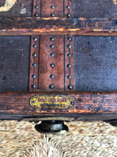 Load image into Gallery viewer, Amazing antique steamer trunk