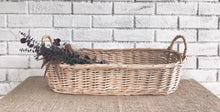 Load image into Gallery viewer, Large oval basket &amp; eucalyptus stems