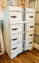 Load image into Gallery viewer, Vintage Waterfall Grain Striped Chest of Drawers