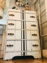 Load image into Gallery viewer, Vintage Waterfall Grain Striped Chest of Drawers