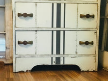 Load image into Gallery viewer, Vintage Waterfall Grain Striped Chest of Drawers