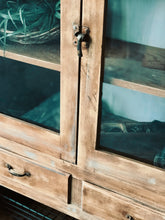 Load image into Gallery viewer, Beautiful Vintage Wood Display Cabinet