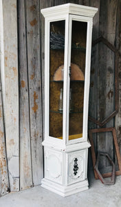Vintage Narrow Curio Cabinet