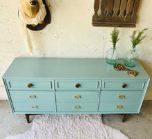 Load image into Gallery viewer, Revamped MCM Long Dresser, Buffet, or TV Stand
