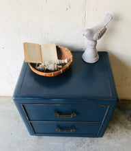 Load image into Gallery viewer, Vintage Dixie Single Navy Blue Nightstand