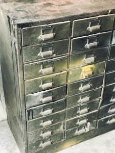 Cool Vintage Industrial Cubby Drawers