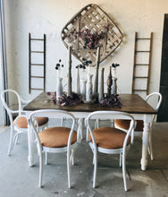Load image into Gallery viewer, Beautiful Farmhouse Dining Table &amp; Chairs (7pc)