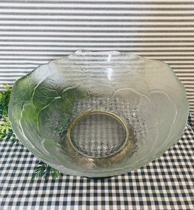 Large Vintage Glass Bowl