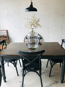 Gorgeous Modern Farmhouse Table & Metal Chairs