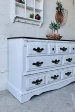 Load image into Gallery viewer, Rustic Vintage Long Dresser or Buffet
