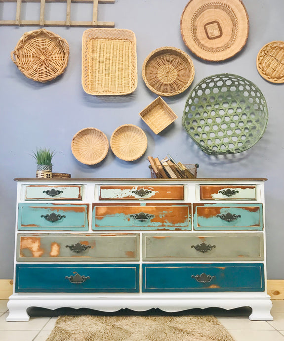 Chippy Coastal Blues Long Dresser