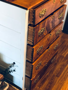 Wood Grain Vintage Chest of Drawers