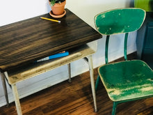 Load image into Gallery viewer, Four Adorable Vintage School Desks &amp; Chairs