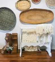 Load image into Gallery viewer, Adorable Large Vintage Wood Blanket Rack