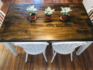 Fresh Farmhouse Table w/Bench & Chairs