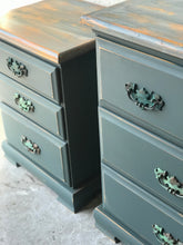 Load image into Gallery viewer, Pretty Coastal Dresser &amp; Nightstand Set (2pc)