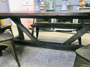 Perfect Farmhouse Table, Chairs, & Bench