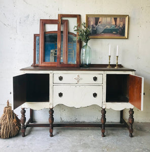 Gorgeous Antique  Jacobean Style Sideboard/Buffet