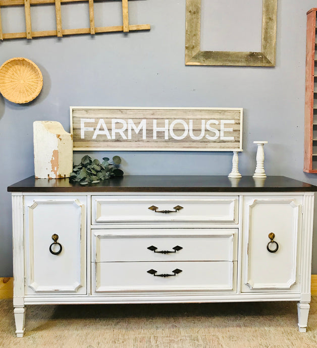 Pretty Vintage Farmhouse Buffet