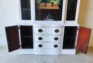 Beautiful Vintage Farmhouse China Cabinet