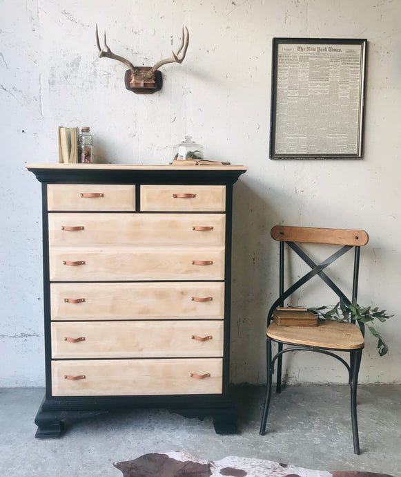 Chunky Modern Tall Chest of Drawers