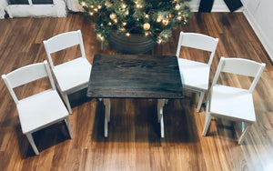 Teeny Tiny Toddler Farmhouse Table & Chairs