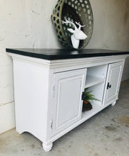 Load image into Gallery viewer, Rustic Farmhouse Chunky TV Stand