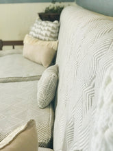 Load image into Gallery viewer, Gorgeous Vintage Tufted Sofa with Wood Frame