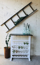 Load image into Gallery viewer, Rustic Farmhouse Wine Bottle &amp; Glass Stand