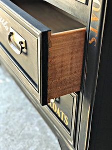 Unique Vintage Armoire & Nightstand (2pc)