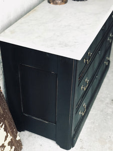 Classy Antique Marble Top Chest of Drawers