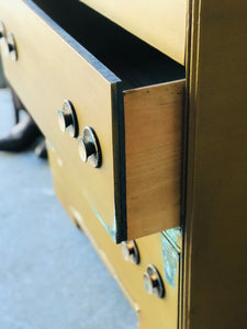 Western Glam Vintage Waterfall Chest of Drawers