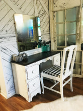 Load image into Gallery viewer, Gorgeous Vintage Wood Vanity with Chair