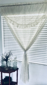 Gorgeous Ruffled Lace Curtain