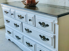 Load image into Gallery viewer, Rustic Vintage Long Dresser or Buffet