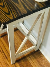 Load image into Gallery viewer, Farmhouse Cross Base accent Table