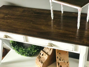 Farmhouse Cross Base Entryway Table