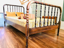 Load image into Gallery viewer, Adorable Vintage Spindle Twin Bed Frame