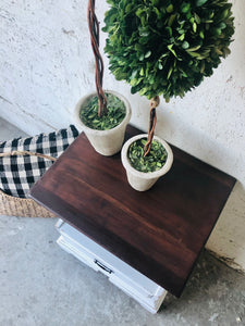 Cute Single Farmhouse Nightstand or End Table