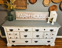 Load image into Gallery viewer, Farmhouse Vintage Buffet or TV Stand