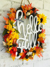 Load image into Gallery viewer, Pretty Handmade Fall Wreath