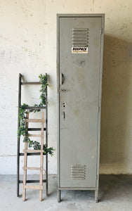 Large Vintage Industrial Locker Cabinet